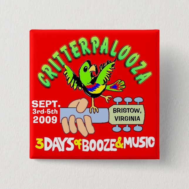 CRITTERPALOOZA Buttons (Front)