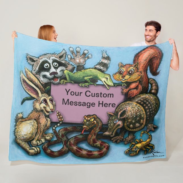 Critters Fleece Blanket (In Situ)