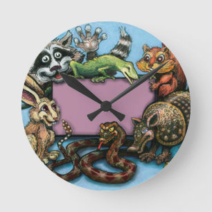 Critters Round Clock