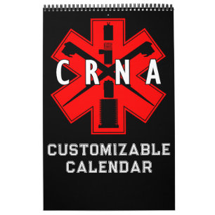 CRNA Anesthesia 12 Month Calendar