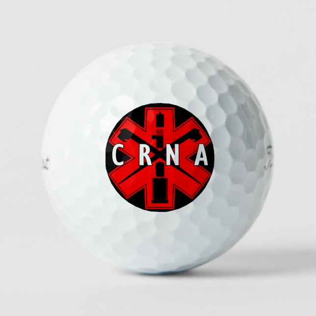 CRNA Anesthesia Golf Ball (Front)