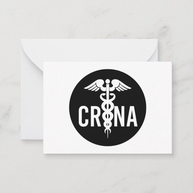CRNA Certified Registered Nurse Anesthetist Card (Front)
