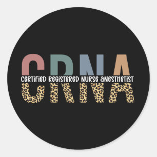 CRNA Certified Registered Nurse Anesthetist Classic Round Sticker