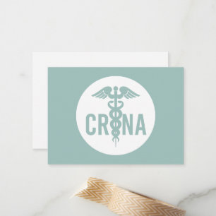 CRNA Certified Registered Nurse Anesthetist Custom Card