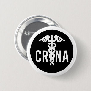 CRNA Certified Registered Nurse Anesthetist Gift 2 Inch Round Button