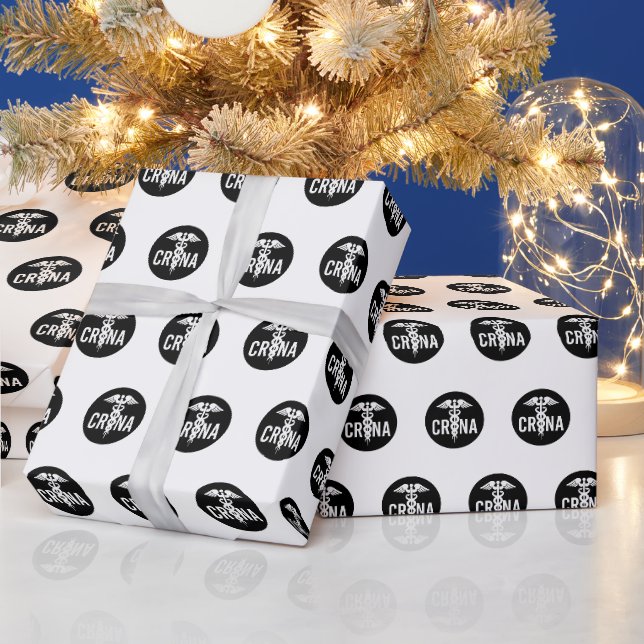 CRNA Certified Registered Nurse Anesthetist Gift Wrapping Paper (Holidays)