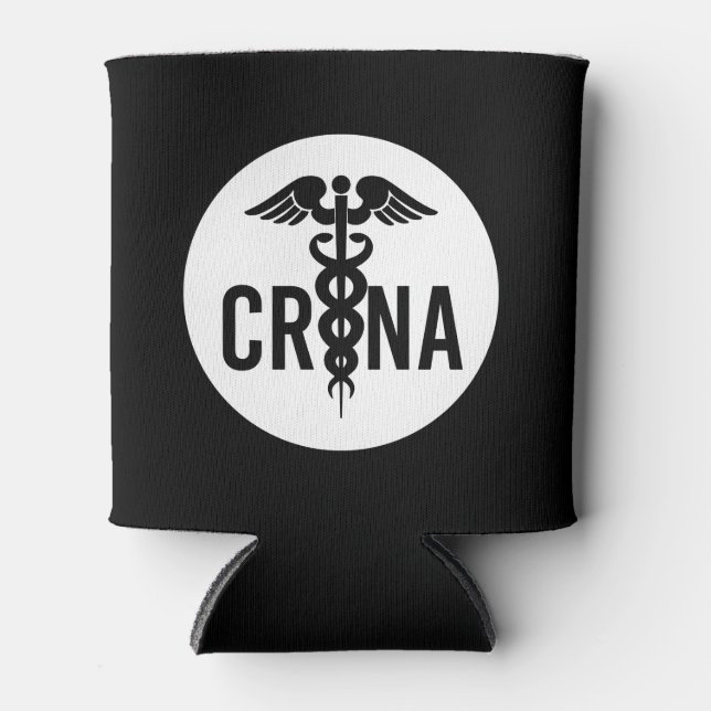 CRNA Certified Registered Nurse Anesthetist Gifts Can Cooler (Front)