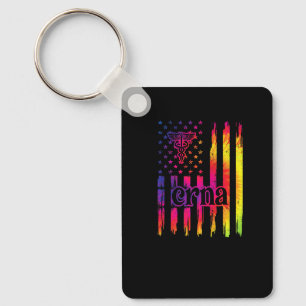 Crna Certified Registered Nurse Anesthetist Us Fla Keychain