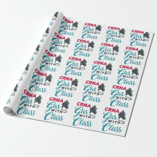 CRNA Gas with Class Funny Appreciation Wrapping Paper