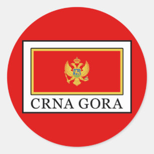 Crna Gora Classic Round Sticker