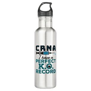 CRNA I Have A Perfect K.O. Record  710 Ml Water Bottle