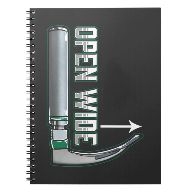 CRNA laryngoscope Anesthesiologist Intubation Notebook (Front)