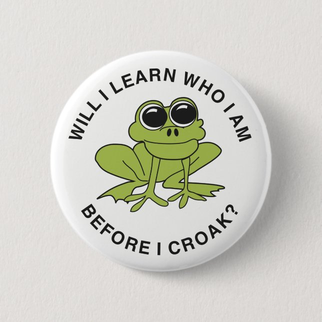Croak 2 Inch Round Button (Front)