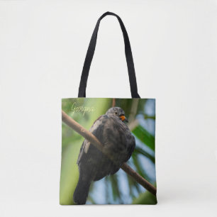 Croaking ground dove tote bag