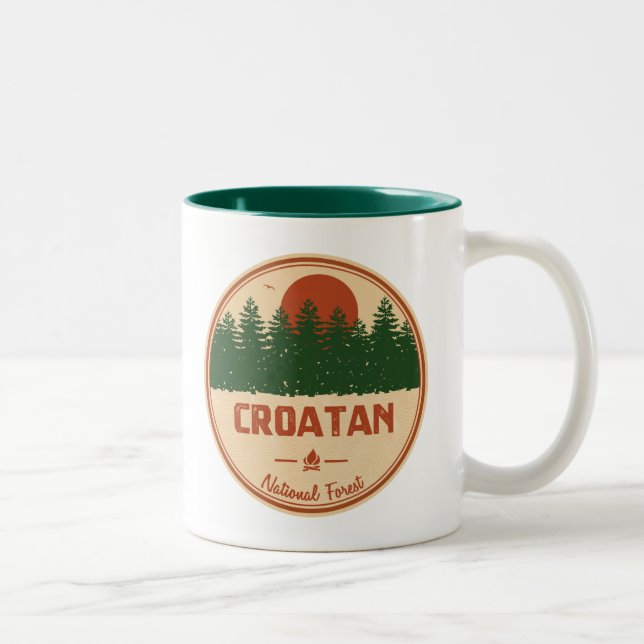 Croatan National Forest Two-Tone Coffee Mug (Right)