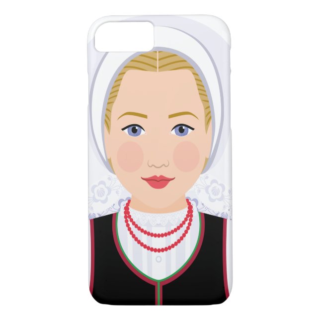 Croate Lika blonde matryoshka Coque (Dos)