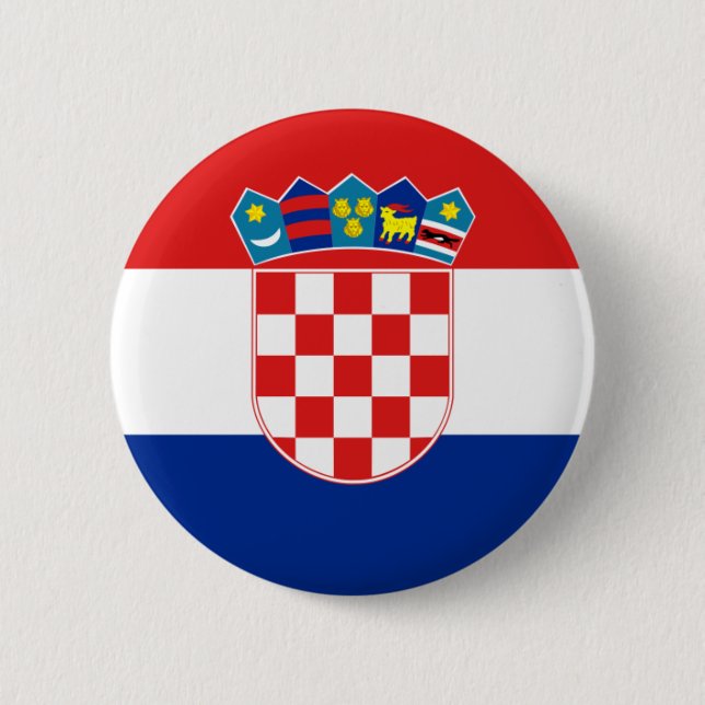 croatia 2 inch round button (Front)