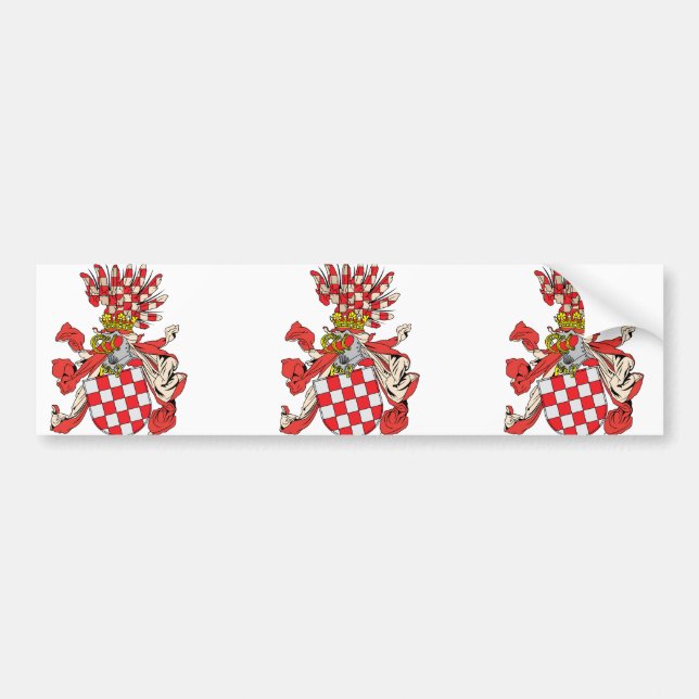 croatia, Austria Bumper Sticker (Front)