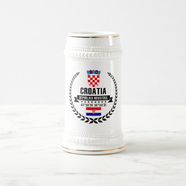 Croatia Beer Stein (Center)