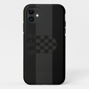 Croatia Blackout/Stealth Flag iPhone 11 Case