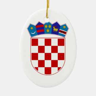 Croatia Coat of Arms Ceramic Ornament