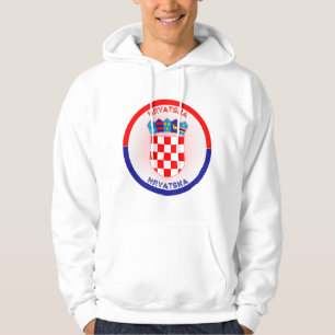 Croatia Coat of Arms Circle Shape Hoodie