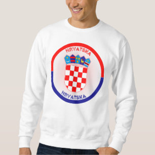 Croatia Coat of Arms Circle Shape Sweatshirt