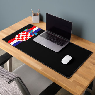 Croatia coat of arms desk mat