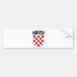 Croatia Coat of arms HR Hrvatska Bumper Sticker