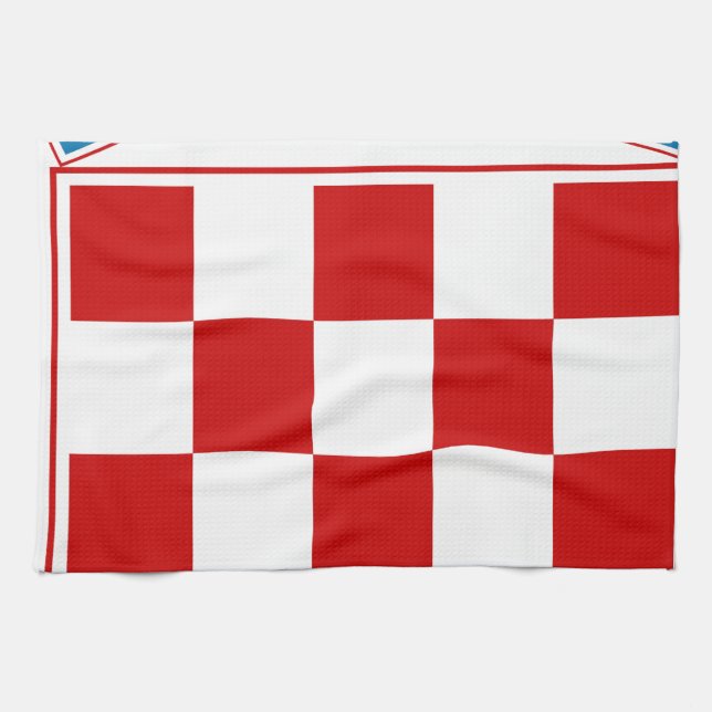 Croatia Coat of Arms Kitchen Towel (Horizontal)