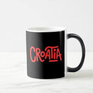 Croatia Coffee Measuring Spoon with Heritage Motif Magic Mug