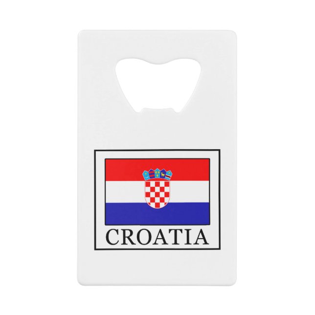 Croatia Credit Card Bottle Opener (Front)
