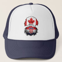 Croatia Croatian Canadian Canada Tree Roots Flag