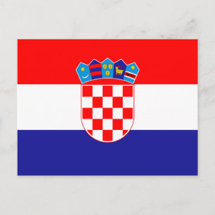 Croatia (Croatian) Flag Postcard