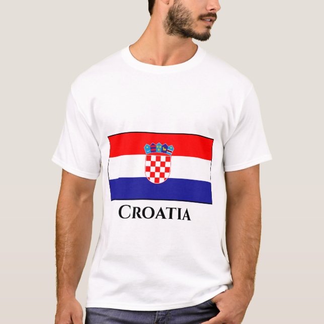 Croatia (Croatian) Flag T-Shirt (Front)