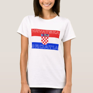 Croatia Croatian Hrvatska Flag T-Shirt