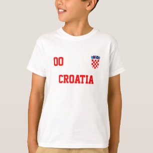 Croatia Custom Name And Number Football Jersey T-Shirt