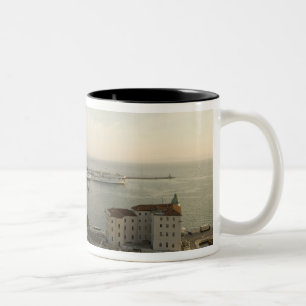 Croatia, Dalmatia, Split. View of Riva Two-Tone Coffee Mug