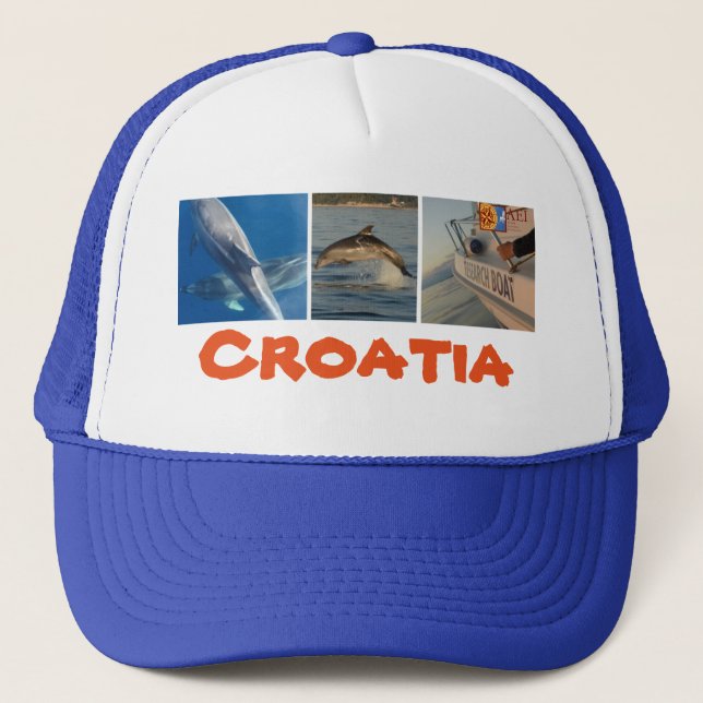 Croatia Dolphins Trucker Hat (Front)