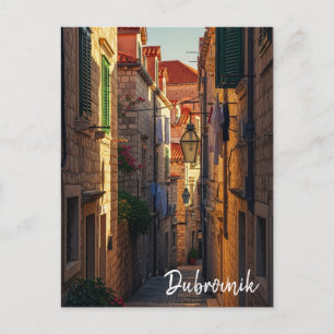Croatia Dubrovnik Travel Postcard