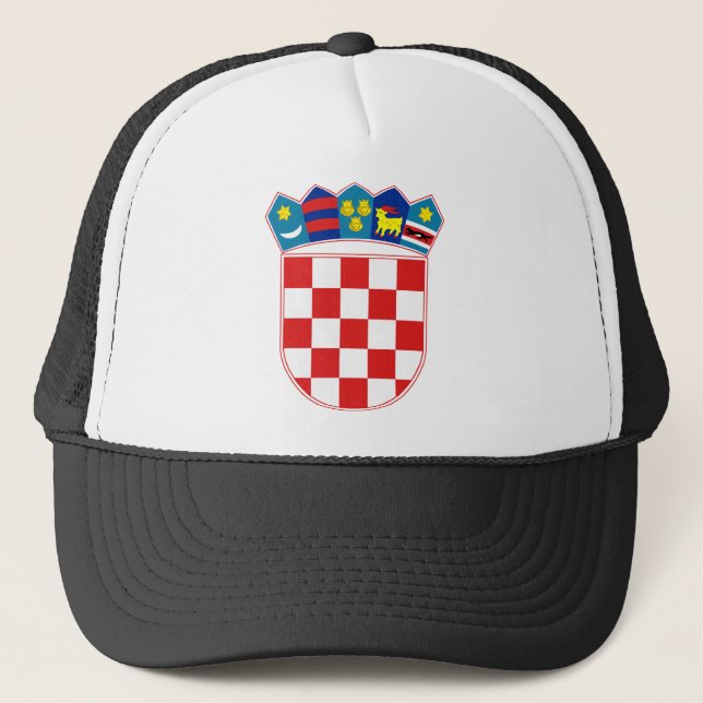 croatia emblem trucker hat (Front)