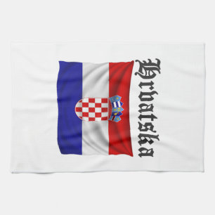Croatia Fan Design Kitchen Towel
