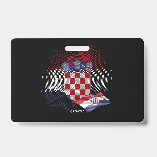 Croatia flag badge (Front)