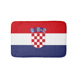 Croatia flag bath mat