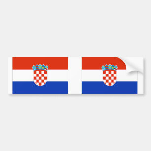 Croatia Flag Bumper Sticker