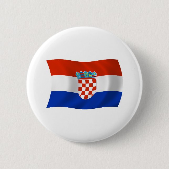 Croatia Flag Button (Front)