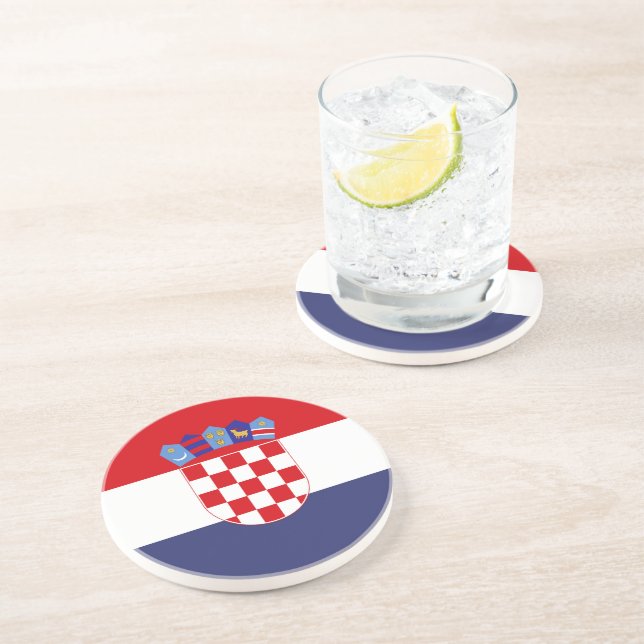Croatia flag coaster (Side)