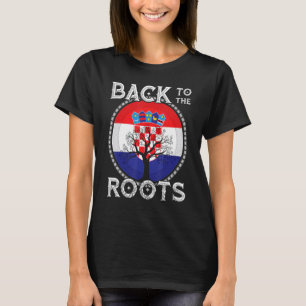 Croatia Flag Croatian Roots Hrvatske Croatia Zagre T-Shirt