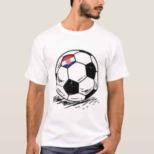 Croatia Flag Croatian Soccer Footll Fan Men Women T-Shirt