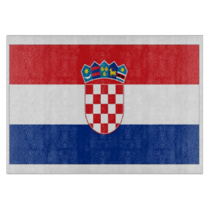 Croatia Flag Cutting Board